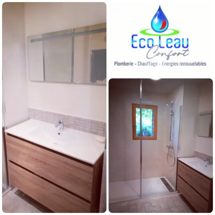 Rénovation de salle de bain a soucelles, Angers, Ecoleau Confort