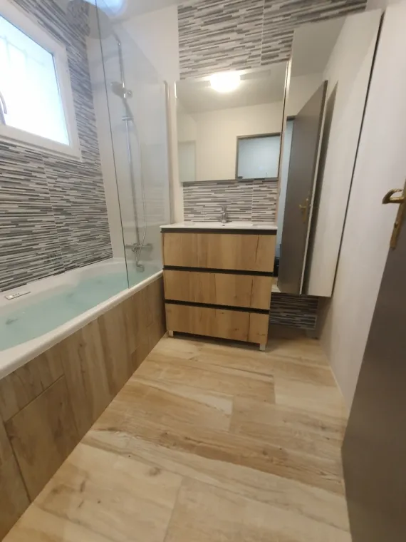 Rénovation d'une salle de bain a cheffes sur Sarthe, Angers, Ecoleau Confort