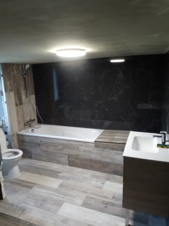 Rénovation de salle de bain à Etriché, Angers, Ecoleau Confort